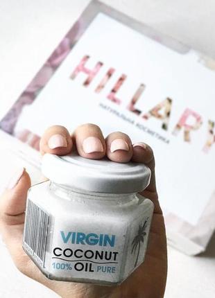 Нерафінована кокосове масло hillary virgin coconut oil 100мл s...