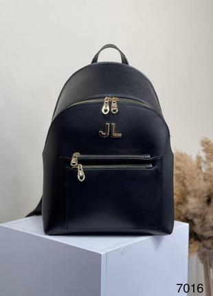 Жіночий рюкзак з екошкіри колір чорний skl102-354923