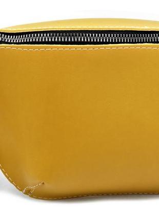 Жіноча сумка на пояс бананка weatro колір жовтий skl85-2955602 фото