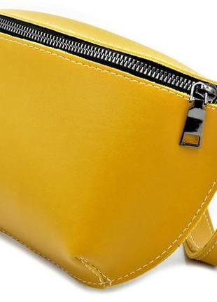 Жіноча сумка на пояс бананка weatro колір жовтий skl85-2955604 фото