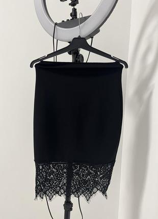 Юбка с кружевом