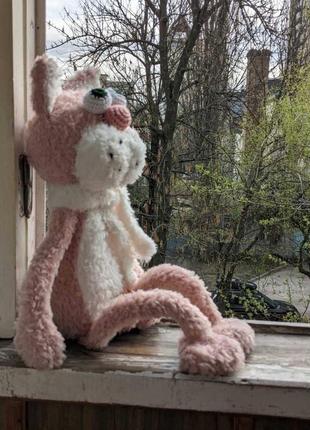 Плюшевий кіт/рожевий кіт5 фото