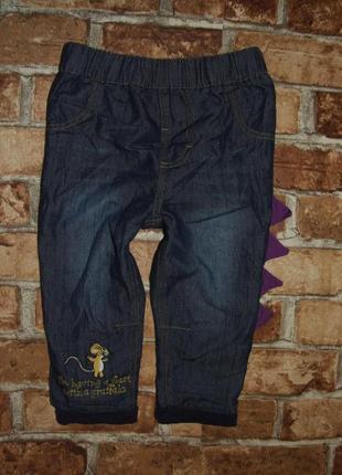 Стильні джинси хлопчикові на підкладці 1 рік 12 - 18 міс tu2 фото