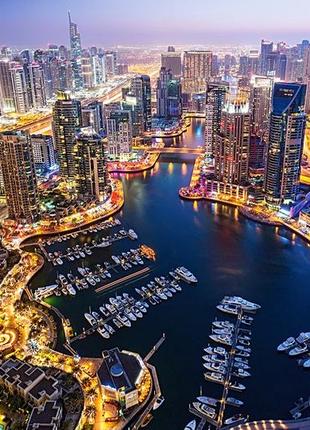 Кастор пазлы 1000 "дубай ночью" 68*47 c-103256