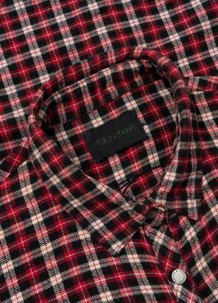 Zadig &amp; voltaire tabel bis vintage skull logo flannel long sleeve plaid 320 shirt женская рубашка