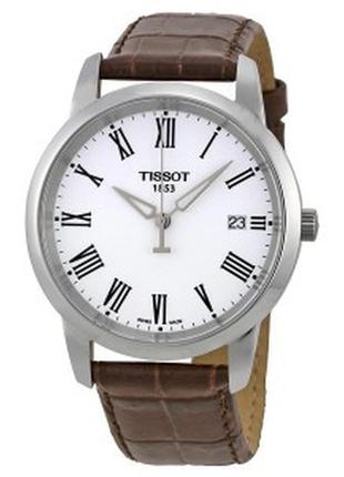 Чоловічий годинник tissot t-classic dream white (номі) + бонус