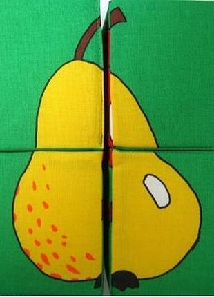 Кубики мягкие "собери картинку" фрукты, 126/3 126/3  ish