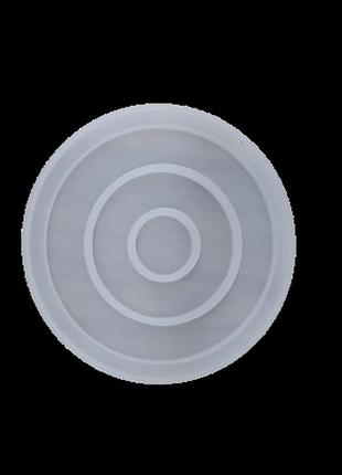 Форма молд подставка круг 100 мм для литья эпоксидной смолой