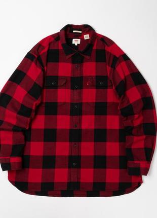 Levis jackson worker check shirt  (19573-0096) чоловіча сорочка2 фото