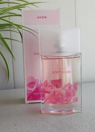 Туалетна вода soft musk 50ml avon