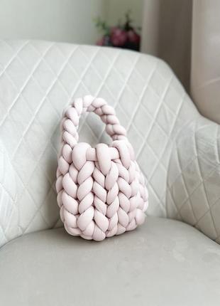 Chunky bag mini, сумка з товстого шнура міні