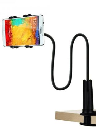 Тримач для телефона та планшета з кріпленням до столу чорний1 фото