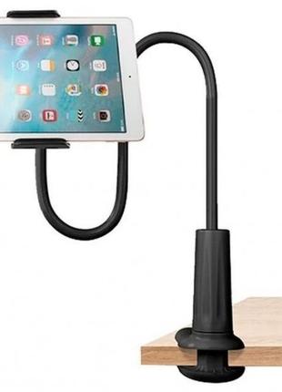Тримач для телефона та планшета з кріпленням до столу чорний3 фото
