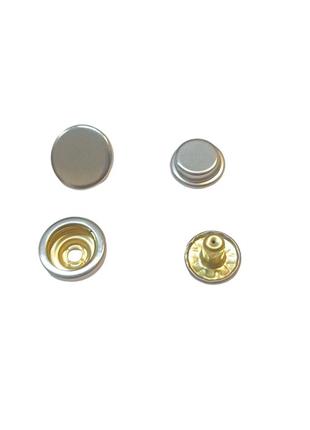 Кнопка 12,5 мм 503  цвет серебро 50 шт