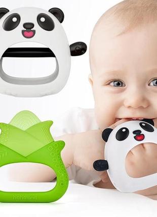 Прорезыватель для зубов, грызунок, детские игрушки для прорезывания зубов для детей 0–6 месяцев — 2 шт.