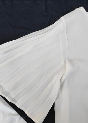 Ніжна молочна блуза блузка ✨koas made in italy ✨ повітряна блузка з рукавами6 фото