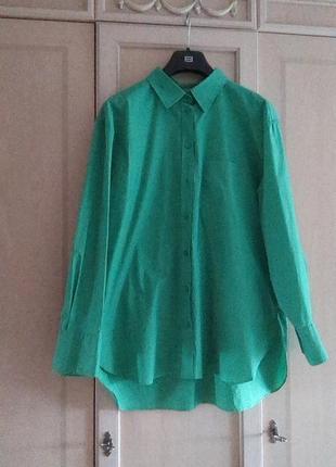 Новая котоновая рубашка оверсайс от stockh lm. швеция.