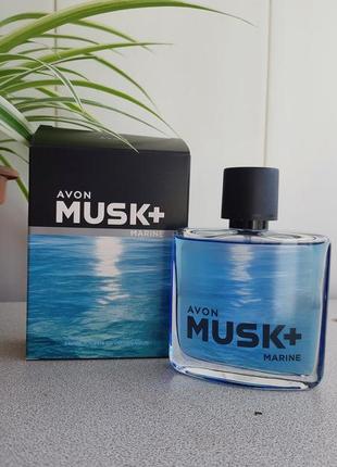 Чоловіча туалетна вода avon musk marine1 фото