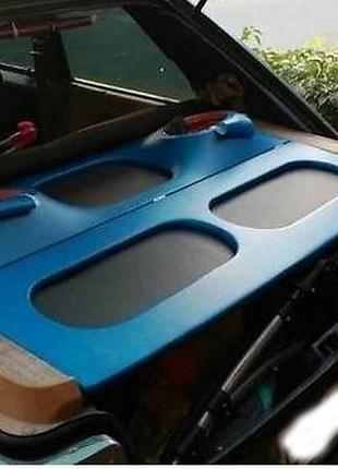 Акустическая задняя полка renault 11 рено 11 синяя усиленная. тюнинг салона обвес tuning аксессуары
