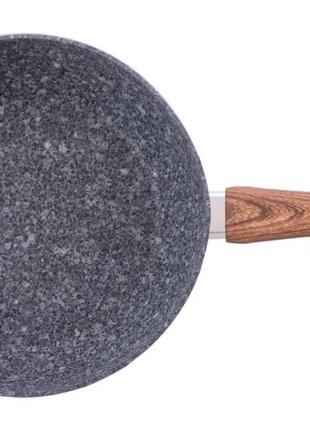 Сковорода антипригарна kamille — 260 мм granite глибока