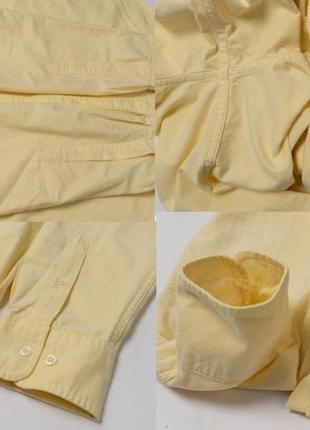 Gant perfect oxford fit yellow shirt&nbsp;&nbsp; мужская рубашка9 фото