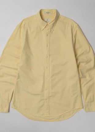 Gant perfect oxford fit yellow shirt&nbsp;&nbsp; мужская рубашка2 фото