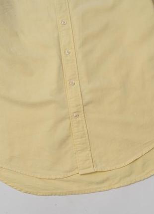 Gant perfect oxford fit yellow shirt&nbsp;&nbsp; мужская рубашка5 фото