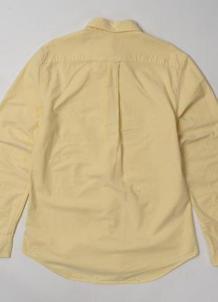 Gant perfect oxford fit yellow shirt&nbsp;&nbsp; мужская рубашка6 фото