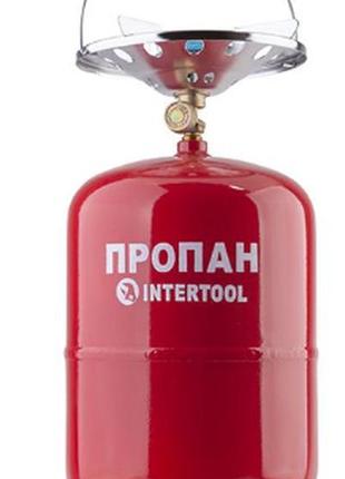 Балон газовий кемпінг 12л. intertool плита з пальником, газови...