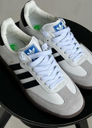 Кроссовки adidas samba white7 фото