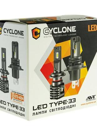 Автомобільні світлодіодні led-лампи cyclone h1 5000k 4600lm ty...