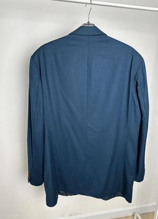 Плотный шерстяной теплый пиджак с мужского плеча7 фото