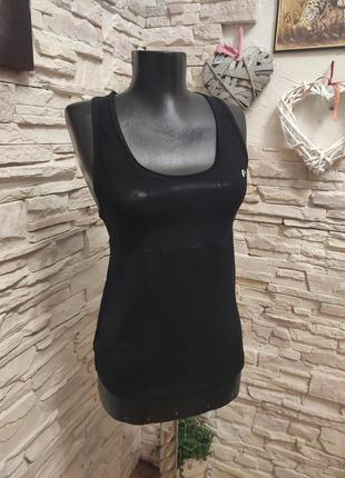 Спортивная чёрная боксерка майка сетка от f&f active2 фото