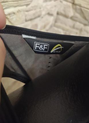 Спортивная чёрная боксерка майка сетка от f&f active5 фото