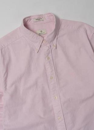 Gant perfect oxford fit pink shirt&nbsp;&nbsp;мужская рубашка3 фото