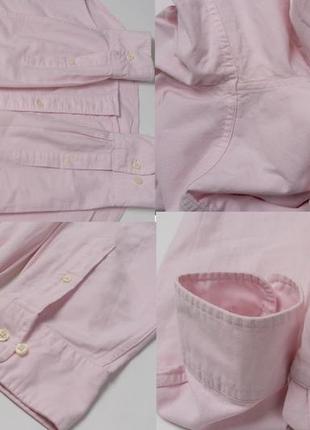 Gant perfect oxford fit pink shirt&nbsp;&nbsp;мужская рубашка8 фото