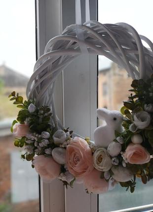 Пасхальный венок на дверь