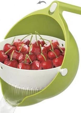 Друшляк mesh strainer drain basket 2в1, друшляк-ківш