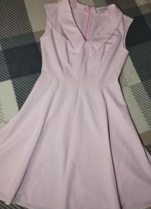 Платье нежно розовое2 фото