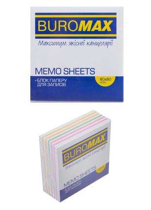 Блок паперу для нотаток "веселка" 80*80*30мм, не скл. /30/ bm.2233  ish