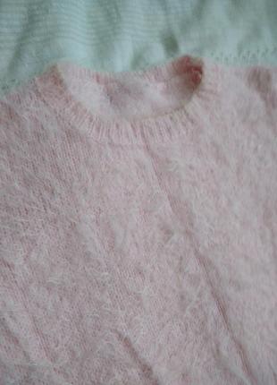 Розовая мягкая кофточка.2 фото