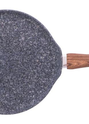 Сковорода блинная антипригарная kamille - 280 мм granite