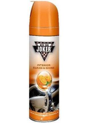 Поліроль для панелей авто joker 200ml orange, поліроль пластик...