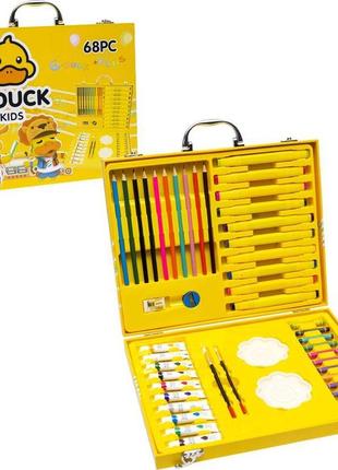 Художній набір для малювання 68 предметів "g.duck" у дерев'яному кейсі 34*27 см /20/ (115585)  ish