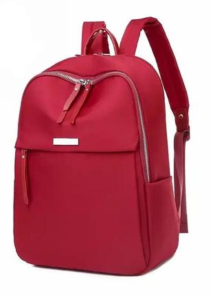 Женский стильный повседневный рюкзак balina городской нейлоновый для девушек текстильный красный тканевый