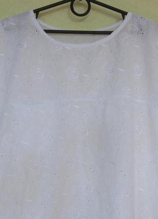 Котонова блуза з прошви батіста3 фото