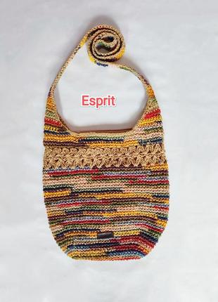 Сумка бохо esprit шопер кроссбоди вязанная сумка esprit1 фото