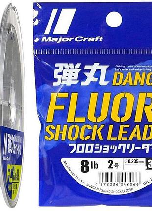 Флюорокарбон major craft dangan fluoro shock leader 30m #12.0/...