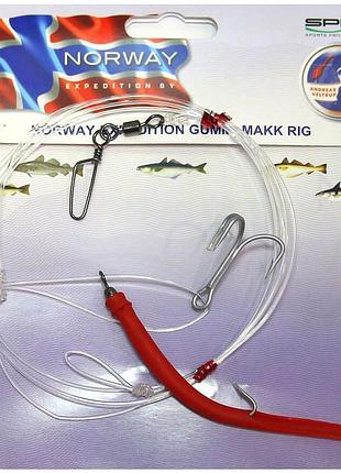 Оснастка морская spro norway expedition livebaitrig/gummi makk...