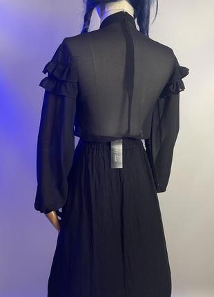 Новая длинная пышная юбка макси с рюшей готический стиль4 фото